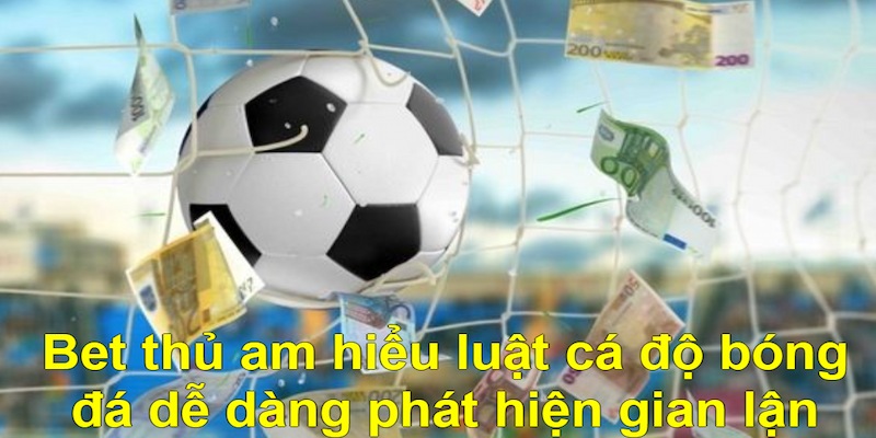 Bet thủ am hiểu luật cá độ bóng đá dễ dàng phát hiện gian lận